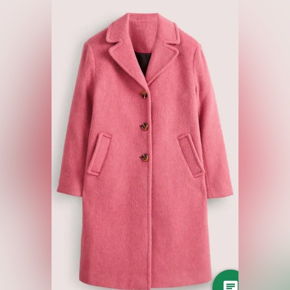 Boden Drawn Wool Coat - Dusty Red- Size 8P - NWT 
Fully lined - Picture 3 of 4